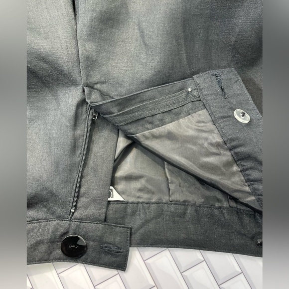 Carole Little VTG Pants Womens 14 Cropped Wide Leg Linen Beachy Coastal Resort - Picture 12 of 12